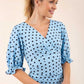 Palacio Polka Dot Print Sleeved Dress 