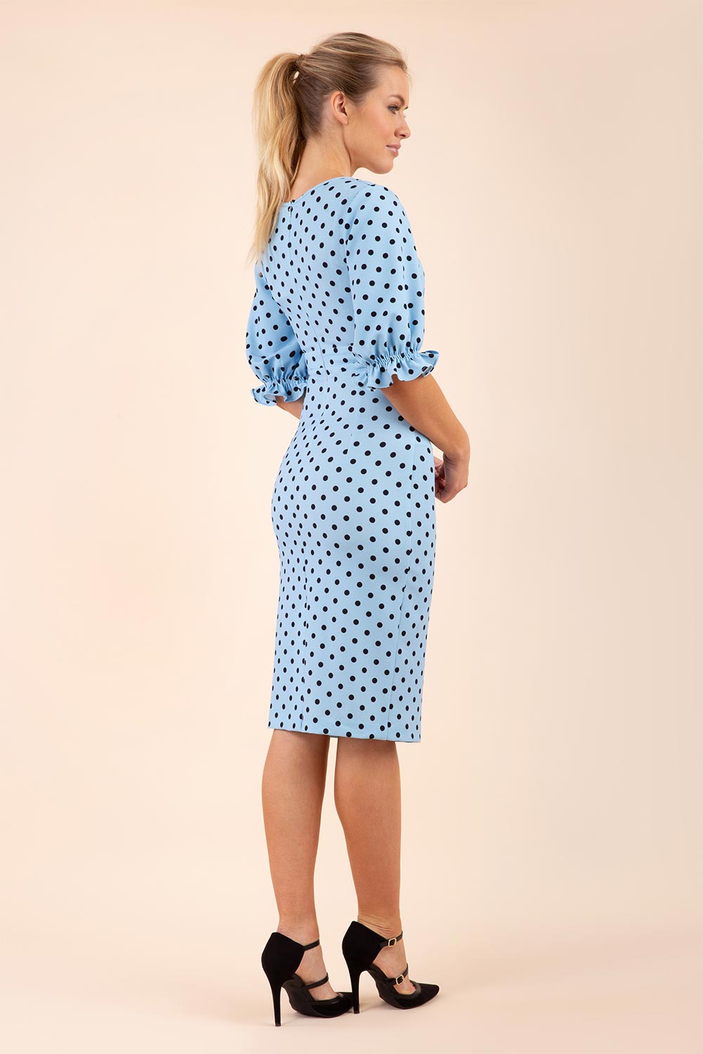 Palacio Polka Dot Print Sleeved Dress – Diva Catwalk, image 12