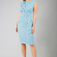 Perry Polka Dot Print Sleeveless Pencil Dress 