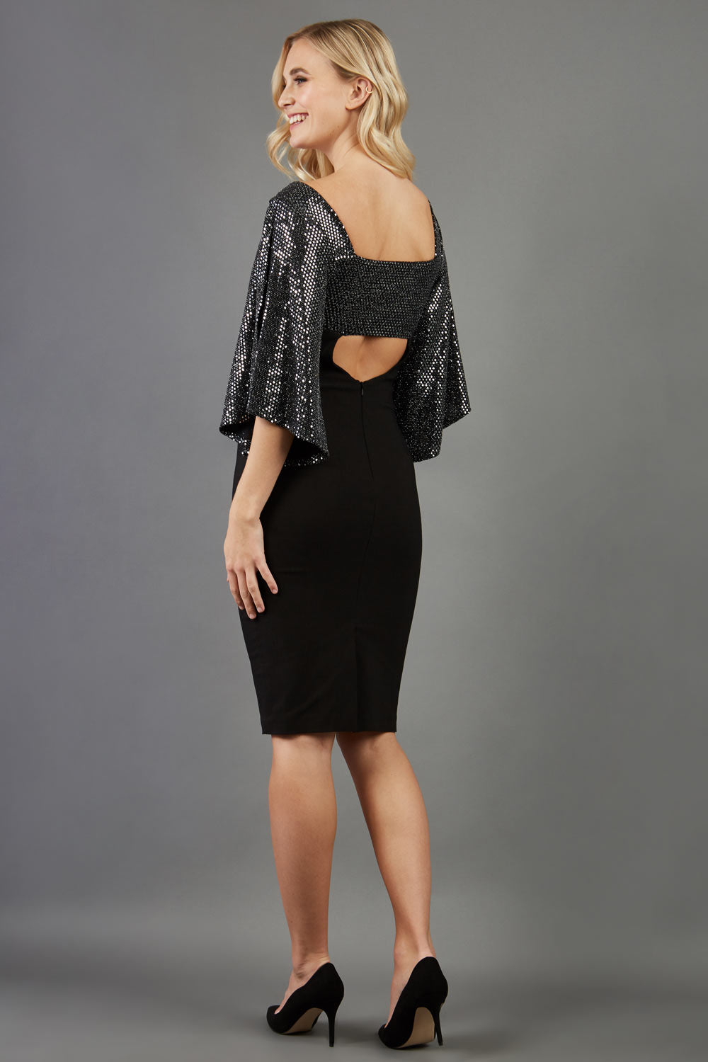 Premiere Glitter Pencil Dress – Diva Catwalk, image 3