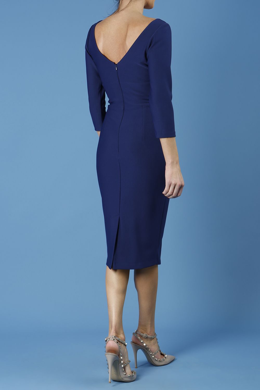 Regatta Low V-Neckline Pencil Dress – Diva Catwalk, image 11
