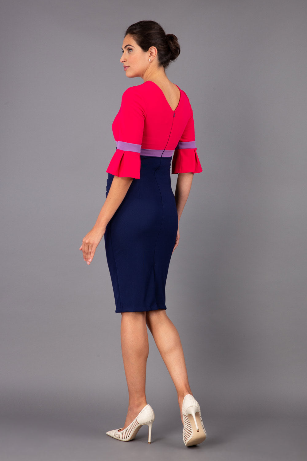 Reggie Sleeved Colour Block Dress – Diva Catwalk, image 4