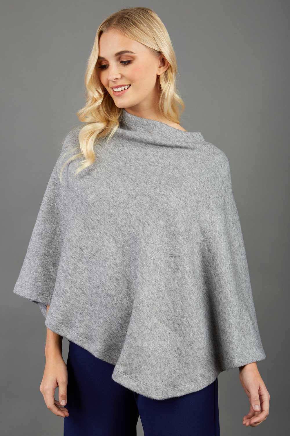 Rosalia Tricot Poncho in Flint Grey – Diva Catwalk, image 8