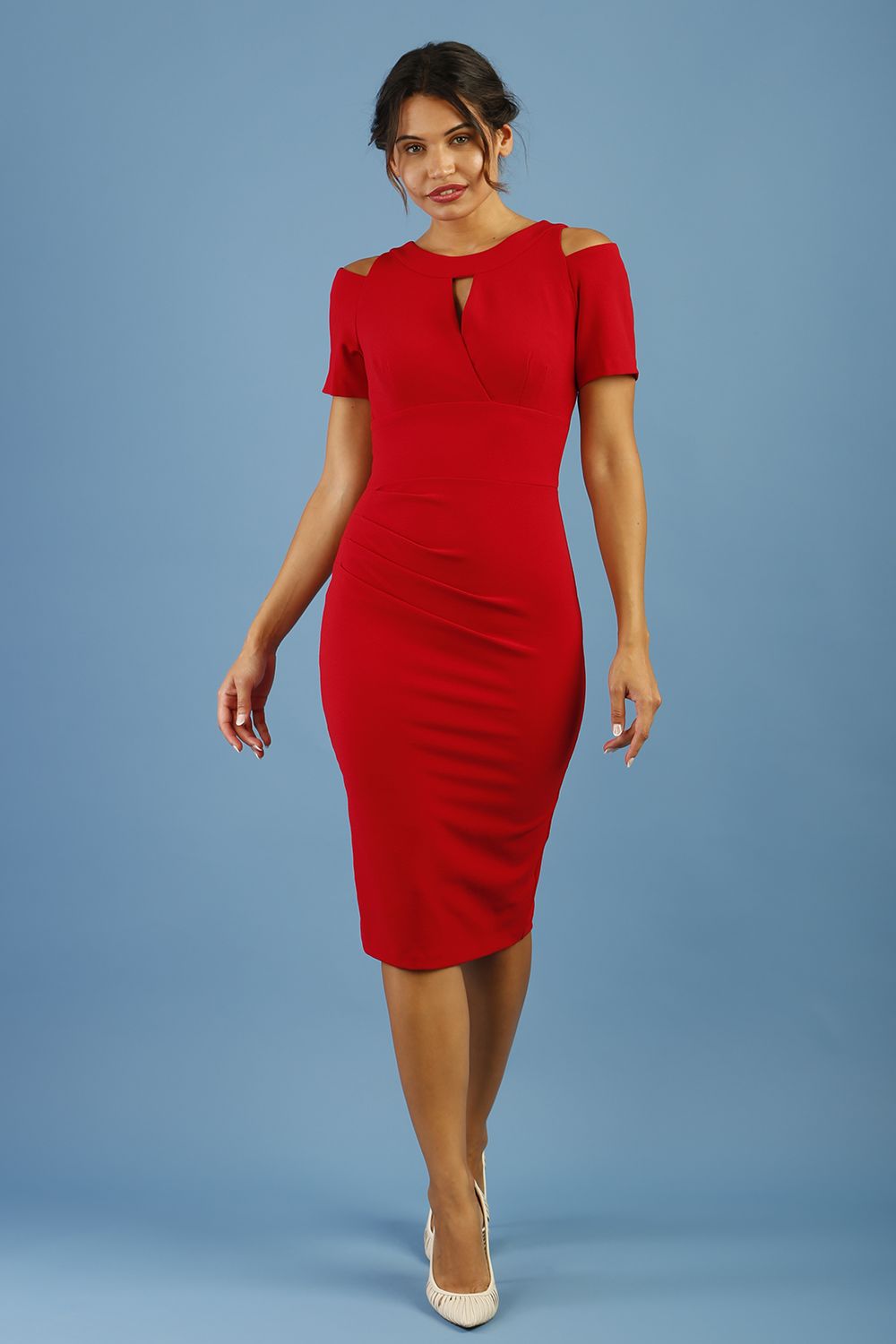 Ruth Pencil Dress in Scarlet Red – Diva Catwalk, image 27