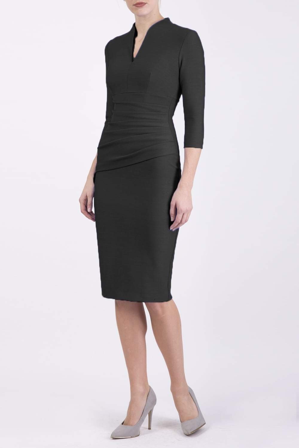 Seed Holsworthy Sleeved Pencil Dress in Black – Diva Catwalk, image 14
