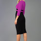 Seed Limelight Contrast Three Quarter Sleeve Dress 