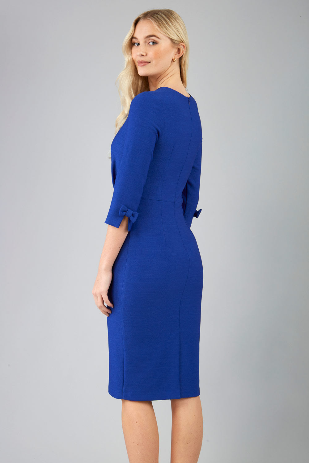 Seed Logan Side Arrow Pleated Pencil Dress – Diva Catwalk, image 2