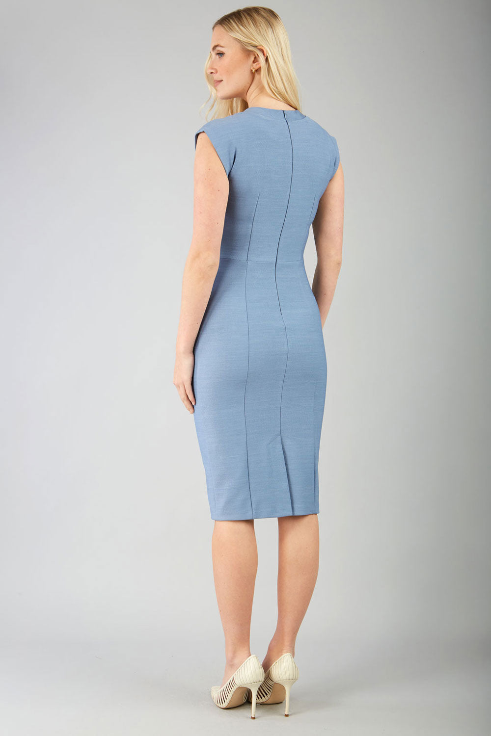 Seed Lucca Tie Detail Cap Sleeved Pencil Dress – Diva Catwalk, image 7
