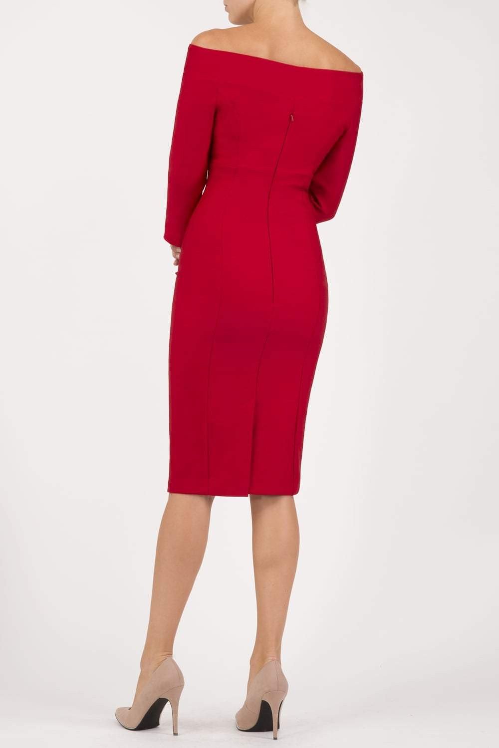 Seed Miranda Bardot Neckline Pencil Dress – Diva Catwalk, image 8