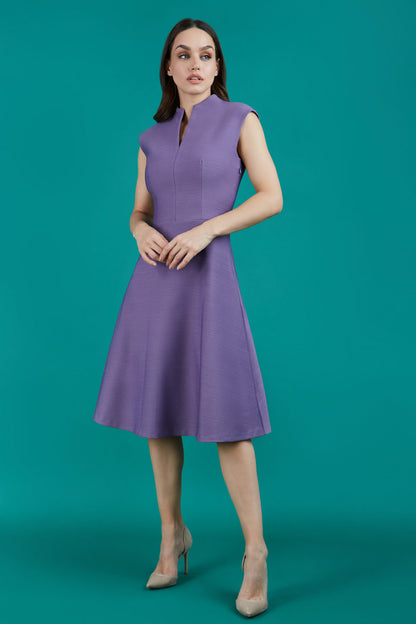 Seed Rio High Split Neckline Swing Dress 