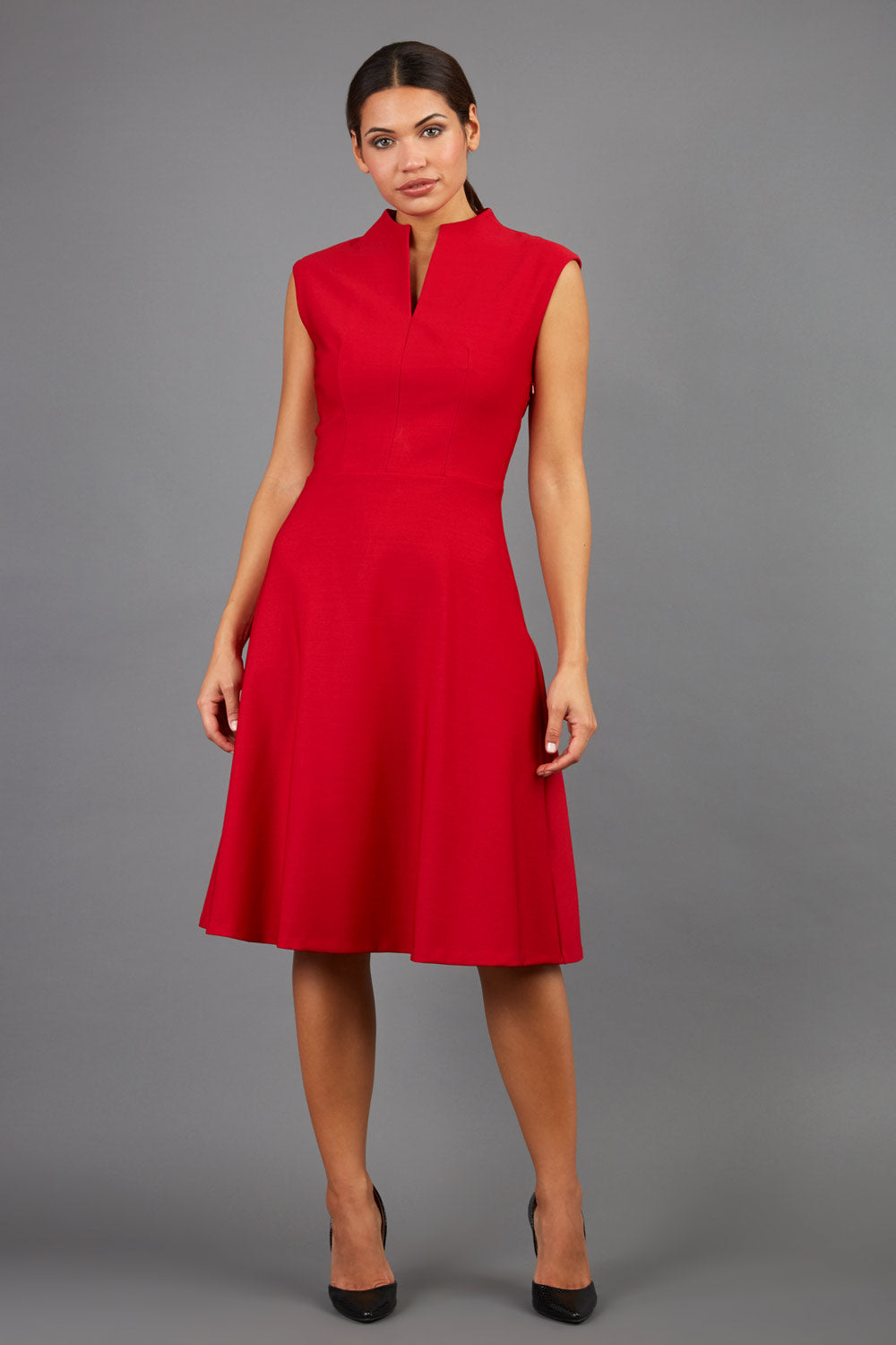 Seed Rio High Split Neckline Swing Dress – Diva Catwalk, image 3