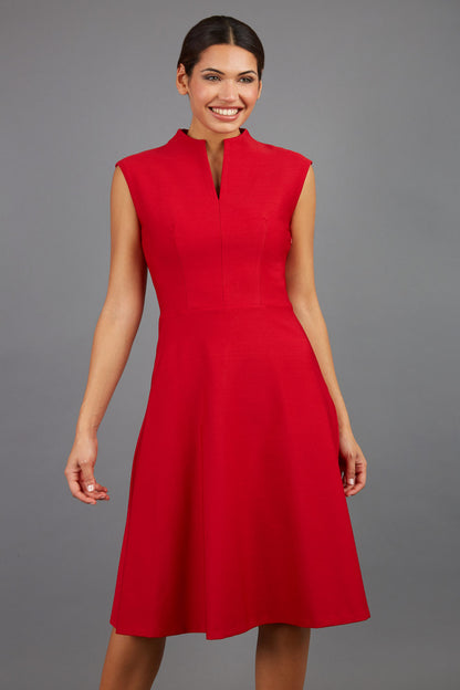 Seed Rio High Split Neckline Swing Dress 