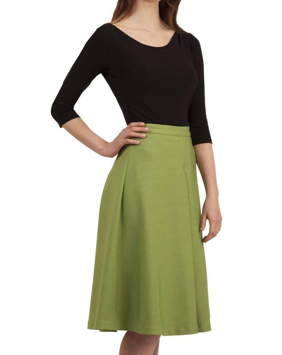Seed Zaria A-Line Skirt in Citrus Green – Diva Catwalk, image 4
