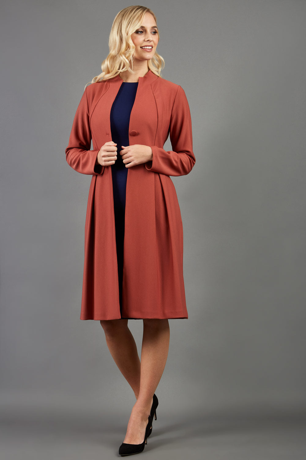 Taylor Coat in Marsala Brown – Diva Catwalk, image 1