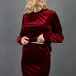 Triste Velvet Pencil Skirt 