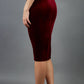 Triste Velvet Pencil Skirt 