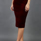 Triste Velvet Pencil Skirt 