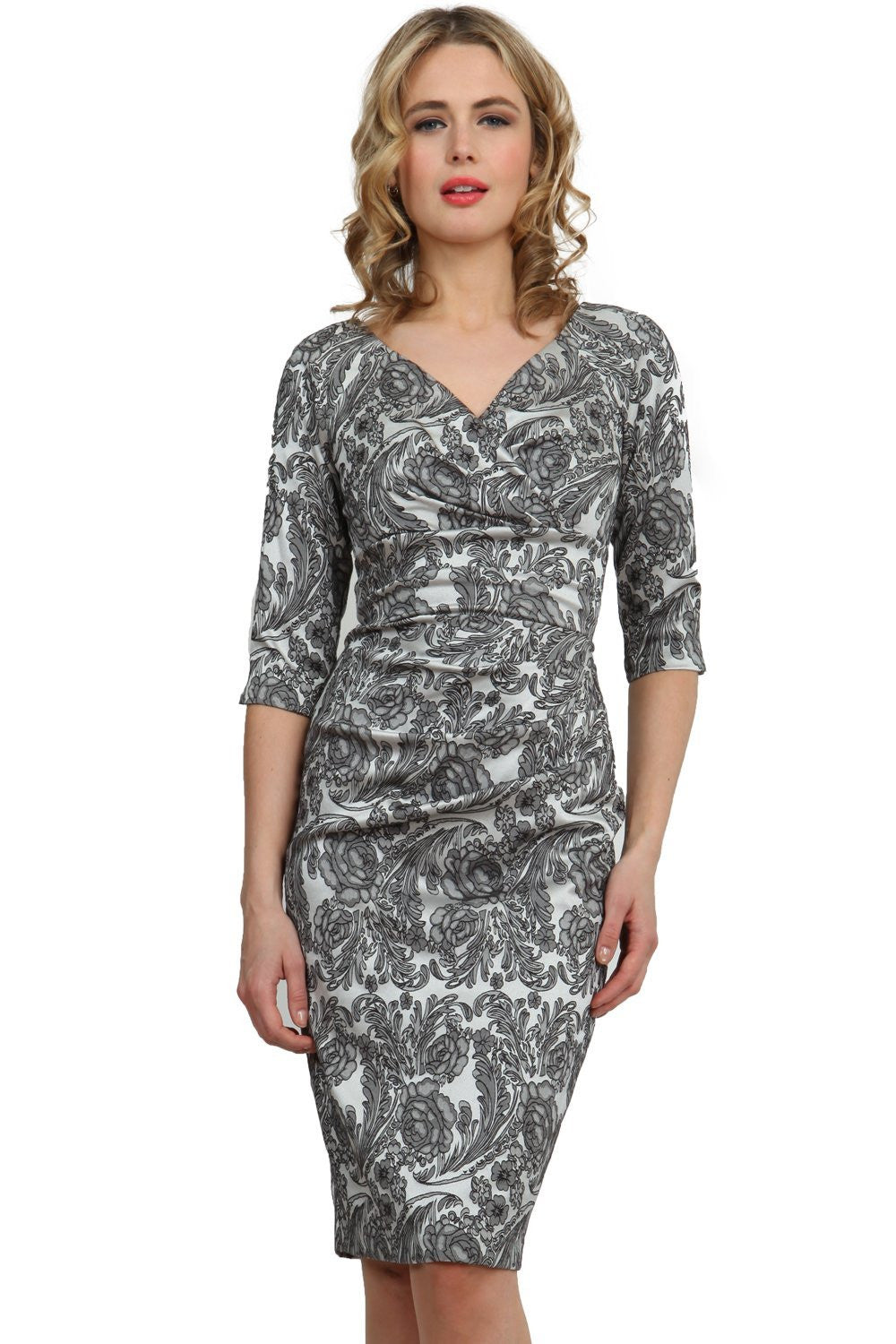 Venice Jacquard Dress in Black Jacquard – Diva Catwalk, image 6