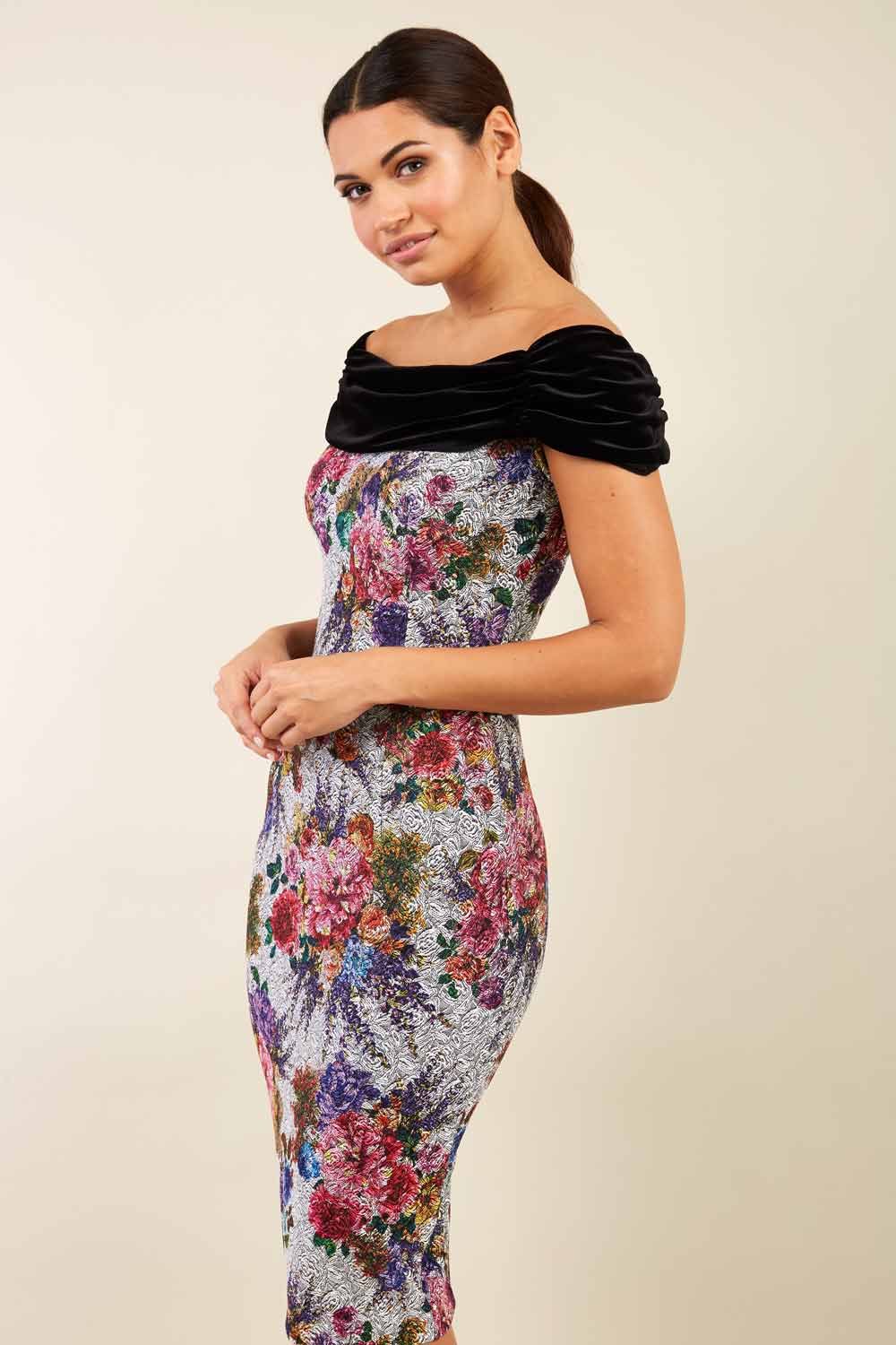 Verdana Matilda Jacquard Dress – Diva Catwalk, image 1